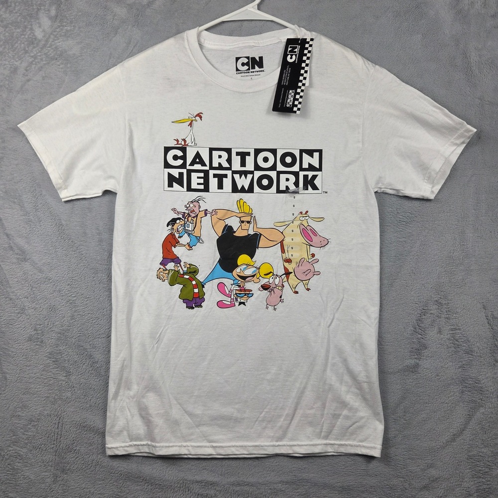 Cartoon Network Graphic T-Shirt Women Small White New Retro 90s Characters
